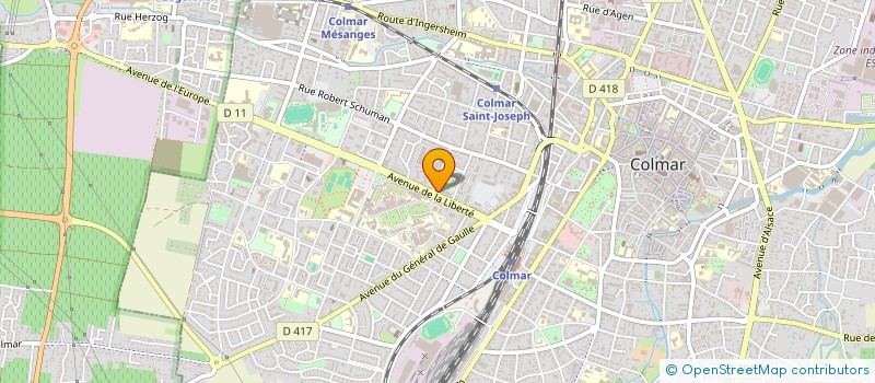 localisation de l'entreprise CAISSE DE CREDIT MUTUEL PASTEUR  COLMAR