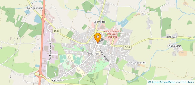 localisation de l'entreprise CAISSE DE CREDIT MUTUEL PAYS DE GUICHEN  GUICHEN