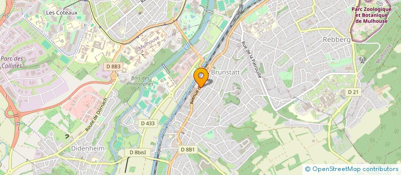 localisation de l'entreprise CAISSE DE CREDIT MUTUEL PORTE DU SUNDGAU  BRUNSTATT-DIDENHEIM