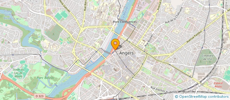 localisation de l'entreprise CAISSE DE CREDIT MUTUEL PROFESSIONS DE SANTE ANJOU à ANGERS