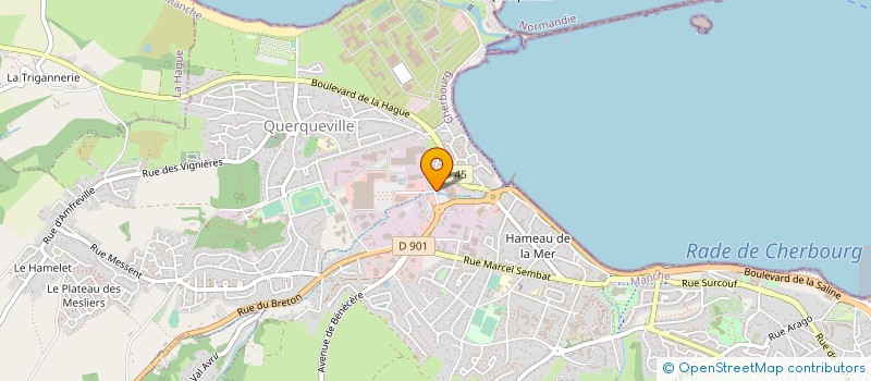 localisation de l'entreprise CAISSE DE CREDIT MUTUEL QUERQUEVILLE à CHERBOURG-EN-COTENTIN
