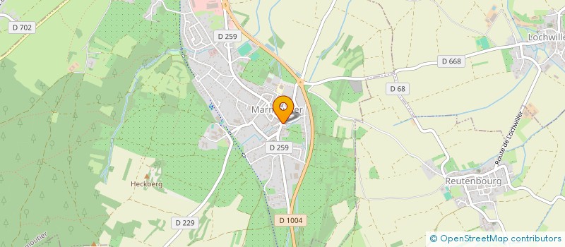 localisation de l'entreprise CAISSE DE CREDIT MUTUEL REGION DE MARMOUTIER ET OTTERSWILLER  MARMOUTIER