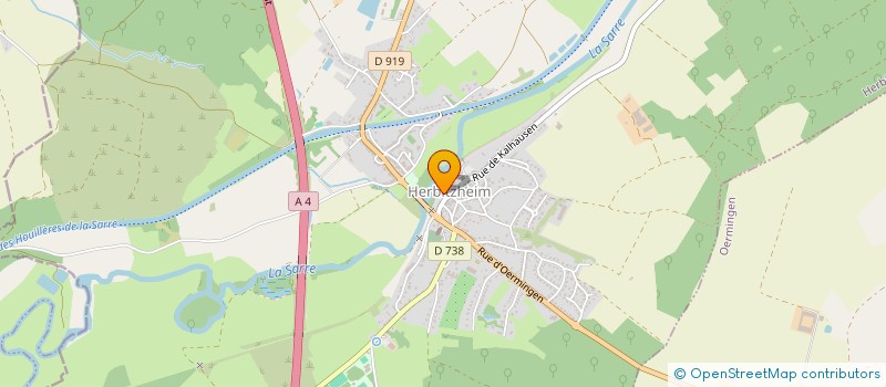 localisation de l'entreprise CAISSE DE CREDIT MUTUEL SARRE ET EICHEL  HERBITZHEIM