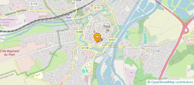 localisation de l'entreprise CAISSE DE CREDIT MUTUEL TOUL  TOUL