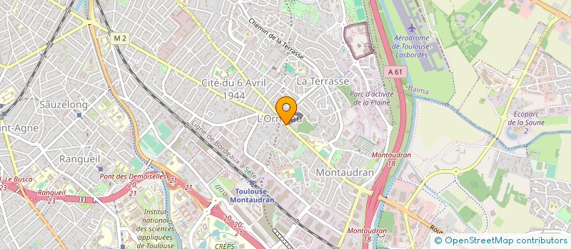 localisation de l'entreprise CAISSE DE CREDIT MUTUEL TOULOUSE SAINT EXUPERY à TOULOUSE