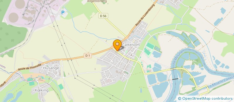 localisation de l'entreprise CAISSE DE CREDIT MUTUEL TROIS FRONTIERES  CATTENOM