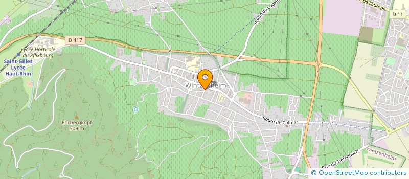 localisation de l'entreprise CAISSE DE CREDIT MUTUEL VIGNOBLE ET CHATEAUX  WINTZENHEIM