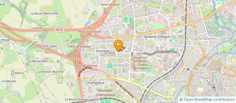 localisation de l'entreprise CAISSE DE CREDIT MUTUEL VILLEJEAN  RENNES