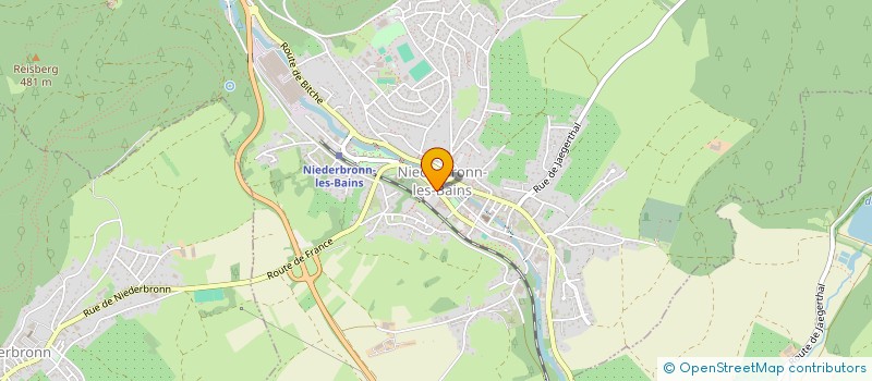 localisation de l'entreprise CAISSE DE CREDIT MUTUEL VOSGES DU NORD  NIEDERBRONN-LES-BAINS