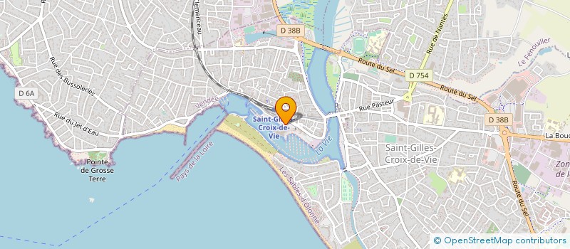 localisation de l'entreprise CAISSE DE GARANTIE CONTRE LES INTEMPERIES ET LES AVARIES DE LA VENDEE à SAINT-GILLES-CROIX-DE-VIE