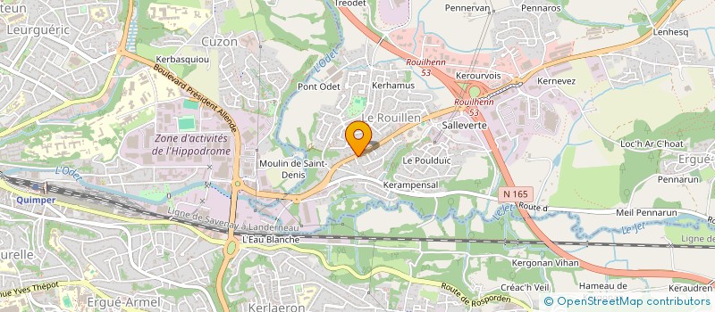 localisation de l'entreprise CAISSE DE GARANTIE CONTRE LES INTEMPERIES OUEST-BRETAGNE  ERGUE-GABERIC