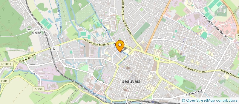 localisation de l'entreprise CAISSE DE MUTUALITE SOCIALE AGRICOLE DE  BEAUVAIS