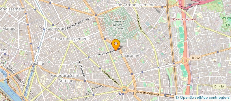localisation de l'entreprise CAISSE DE RETRAITE DES CADRES à PARIS