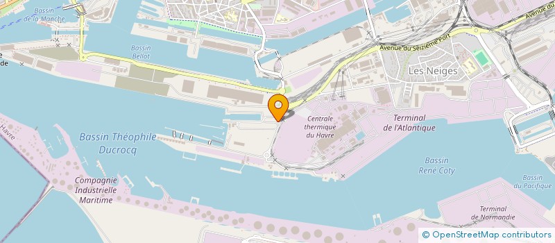 localisation de l'entreprise CAISSE DE RETRAITE SHMPP  LE HAVRE