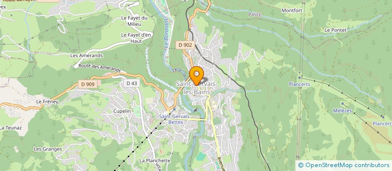 localisation de l'entreprise CAISSE DE SECOURS DES MONITEURS DE L'E.S.F. DE SAINT-GERVAIS à SAINT-GERVAIS-LES-BAINS