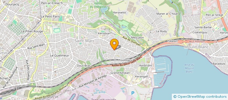 localisation de l'entreprise CAISSE DE SOLIDARITE SECTEUR POINTE à BREST