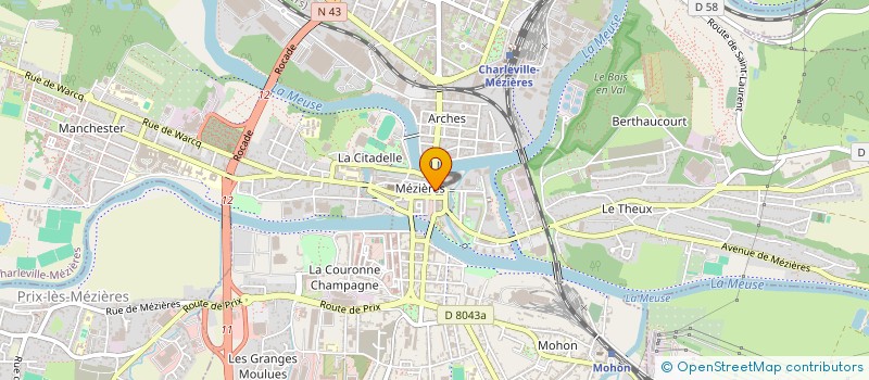 localisation de l'entreprise CAISSE DEPARTEMENTALE DES INCENDIES à CHARLEVILLE-MEZIERES