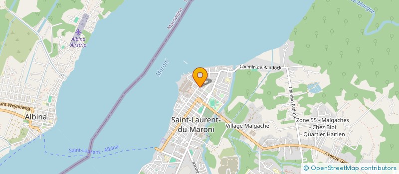 localisation de l'entreprise CAISSE DES ECOLE DE ST LAURENT-MARONI à SAINT-LAURENT-DU-MARONI