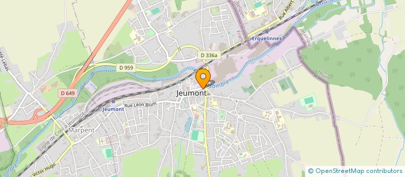 localisation de l'entreprise CAISSE DES ECOLES à JEUMONT