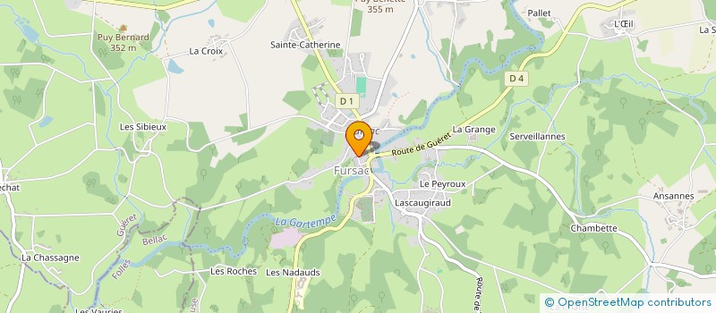 localisation de l'entreprise CAISSE DES ECOLES à FURSAC