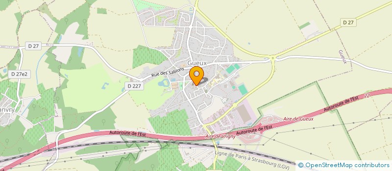 localisation de l'entreprise CAISSE DES ECOLES à GUEUX