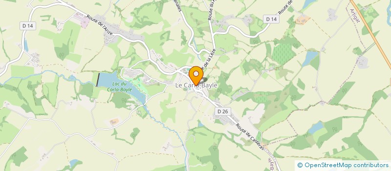 localisation de l'entreprise CAISSE DES ECOLES à CARLA-BAYLE