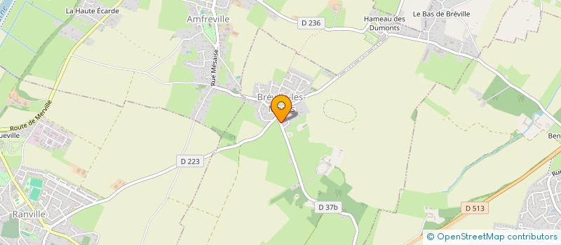 localisation de l'entreprise CAISSE DES ECOLES  BREVILLE-LES-MONTS