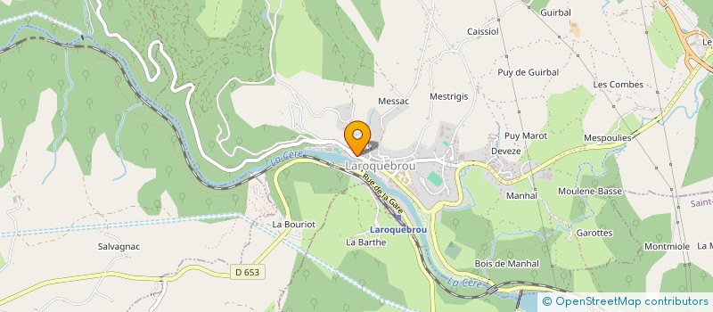 localisation de l'entreprise CAISSE DES ECOLES à LAROQUEBROU