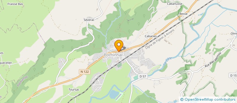 localisation de l'entreprise CAISSE DES ECOLES à POLMINHAC
