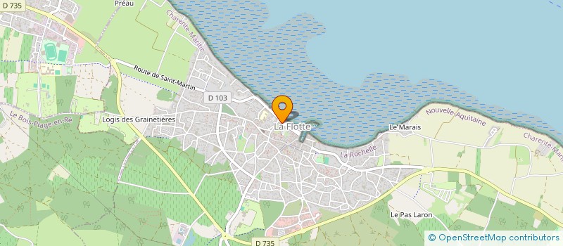 localisation de l'entreprise CAISSE DES ECOLES à LA FLOTTE