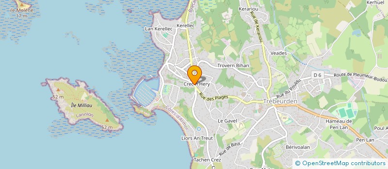 localisation de l'entreprise CAISSE DES ECOLES à TREBEURDEN
