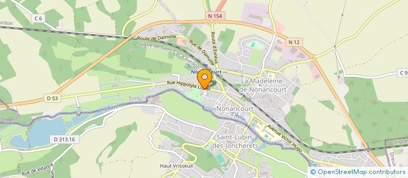 localisation de l'entreprise CAISSE DES ECOLES  NONANCOURT