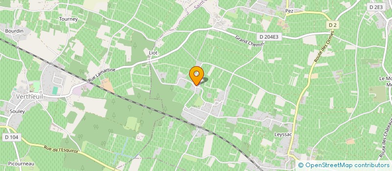 localisation de l'entreprise CAISSE DES ECOLES  VERTHEUIL