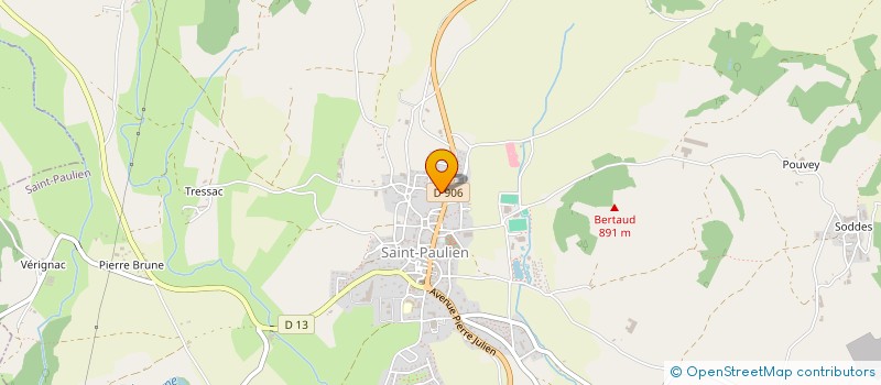 localisation de l'entreprise CAISSE DES ECOLES  BLANZAC