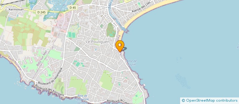 localisation de l'entreprise CAISSE DES ECOLES  LE POULIGUEN