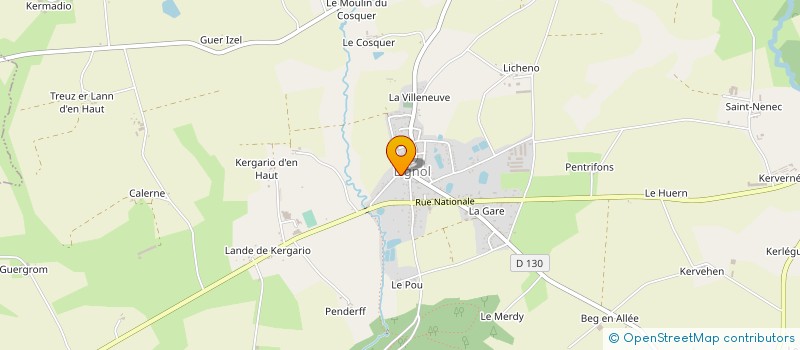 localisation de l'entreprise CAISSE DES ECOLES  LIGNOL