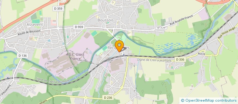 localisation de l'entreprise CAISSE DES ECOLES à RECQUIGNIES