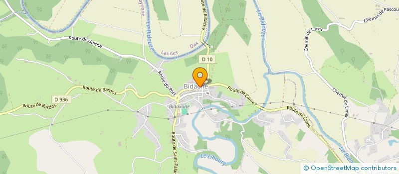 localisation de l'entreprise CAISSE DES ECOLES  BIDACHE