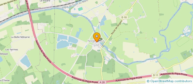 localisation de l'entreprise CAISSE DES ECOLES  NOGENT-SUR-LOIR