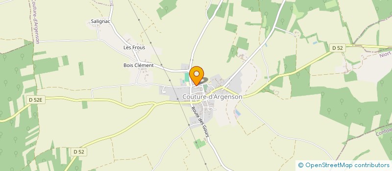 localisation de l'entreprise CAISSE DES ECOLES  COUTURE-D'ARGENSON