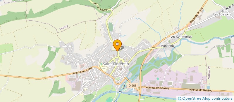 localisation de l'entreprise CAISSE DES ECOLES à SAINT FLORENTIN