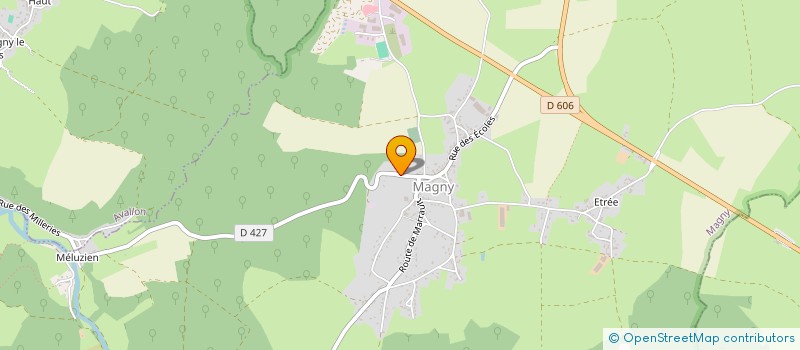 localisation de l'entreprise CAISSE DES ECOLES  MAGNY