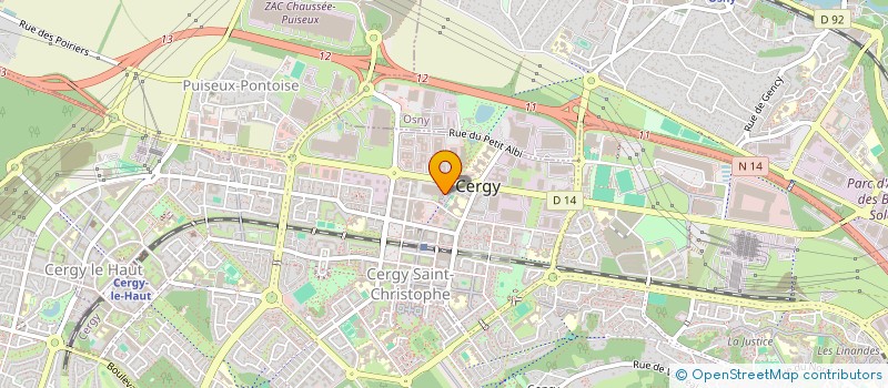 localisation de l'entreprise CAISSE DES ECOLES à CERGY