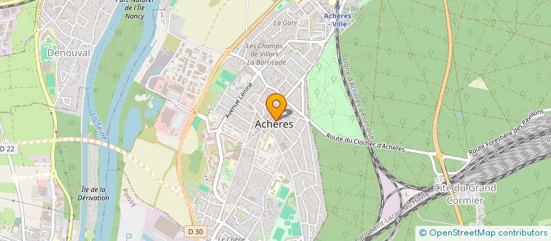localisation de l'entreprise CAISSE DES ECOLES D'ACHERES à ACHERES