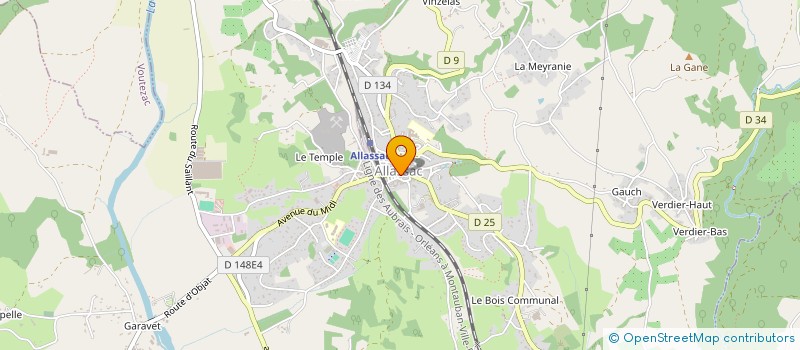localisation de l'entreprise CAISSE DES ECOLES D'ALLASSAC à ALLASSAC