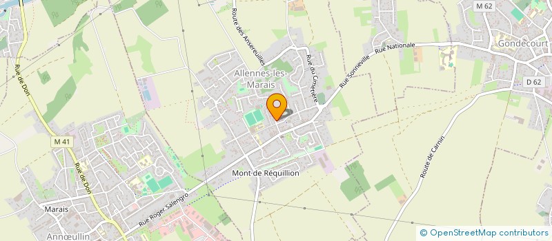 localisation de l'entreprise CAISSE DES ECOLES D ALLENNES LES MARAIS  ALLENNES-LES-MARAIS