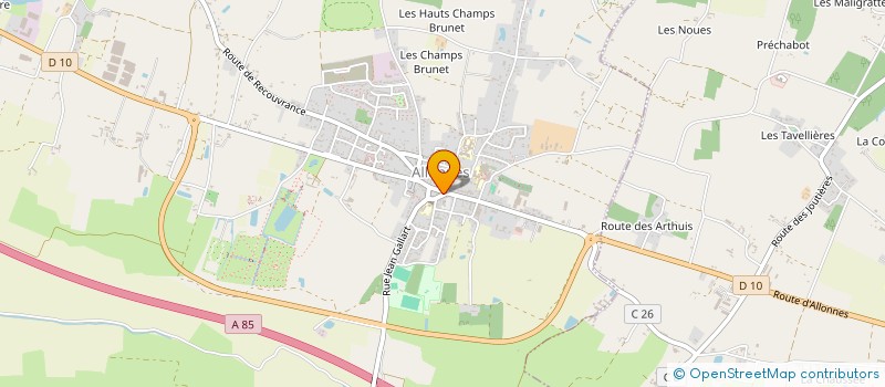 localisation de l'entreprise CAISSE DES ECOLES D ALLONNES à ALLONNES