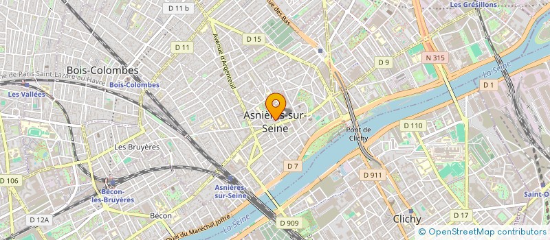 localisation de l'entreprise CAISSE DES ECOLES D ASNIERES  ASNIERES-SUR-SEINE