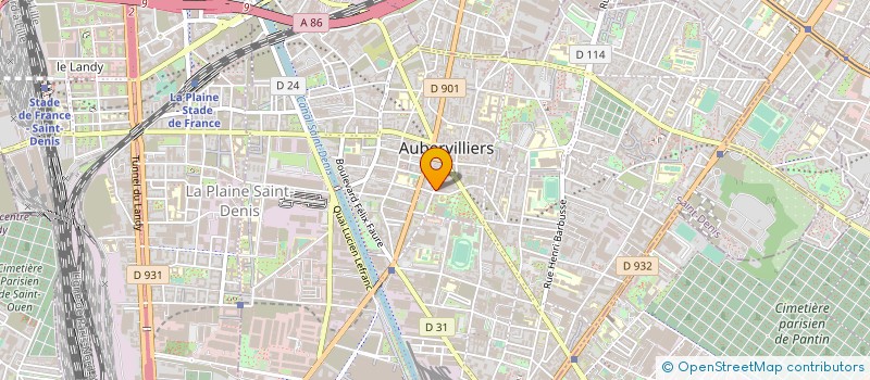 localisation de l'entreprise CAISSE DES ECOLES D'AUBERVILLIERS à AUBERVILLIERS