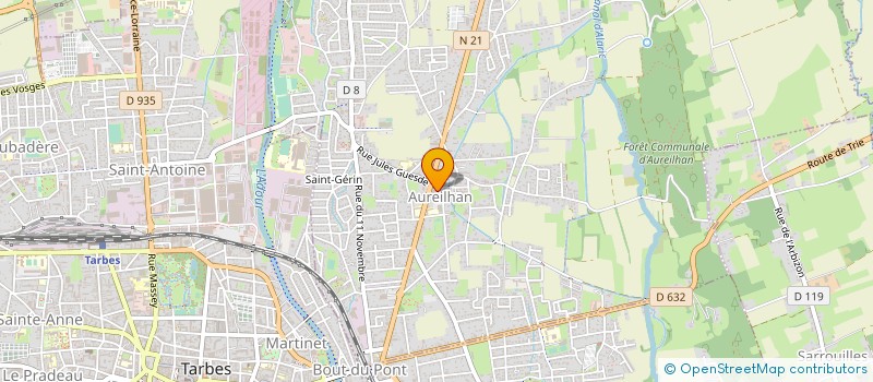 localisation de l'entreprise CAISSE DES ECOLES D AUREILHAN à AUREILHAN
